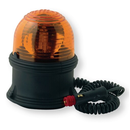 Gyrophare micro 12/24V embase magnétique et cordon alimentation lampe H1